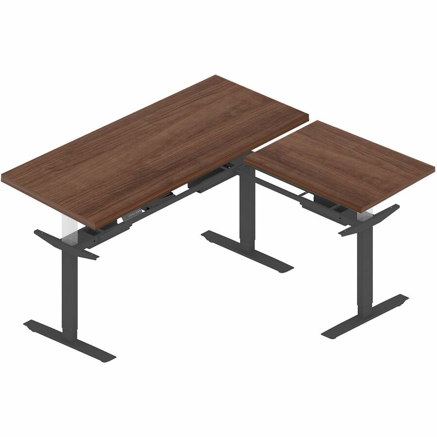 Lorell Relevance Series Tabletop, Walnut, Rectangle, Laminated, Adjustable Height, 24" W x 72" D x 1" Thick, Straight Edge, 1 Each