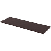 Lorell Training Tabletop, Espresso, Rectangle, Laminated, Adjustable Height, 72" W x 24" D x 1" Thick, Straight Edge, 1 Each