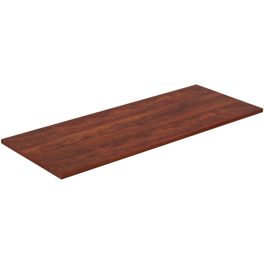 Lorell Training Tabletop, Cherry, Rectangle, Laminated, Adjustable Height, 60" W x 24" D x 1" Thick, Straight Edge, 1 Each