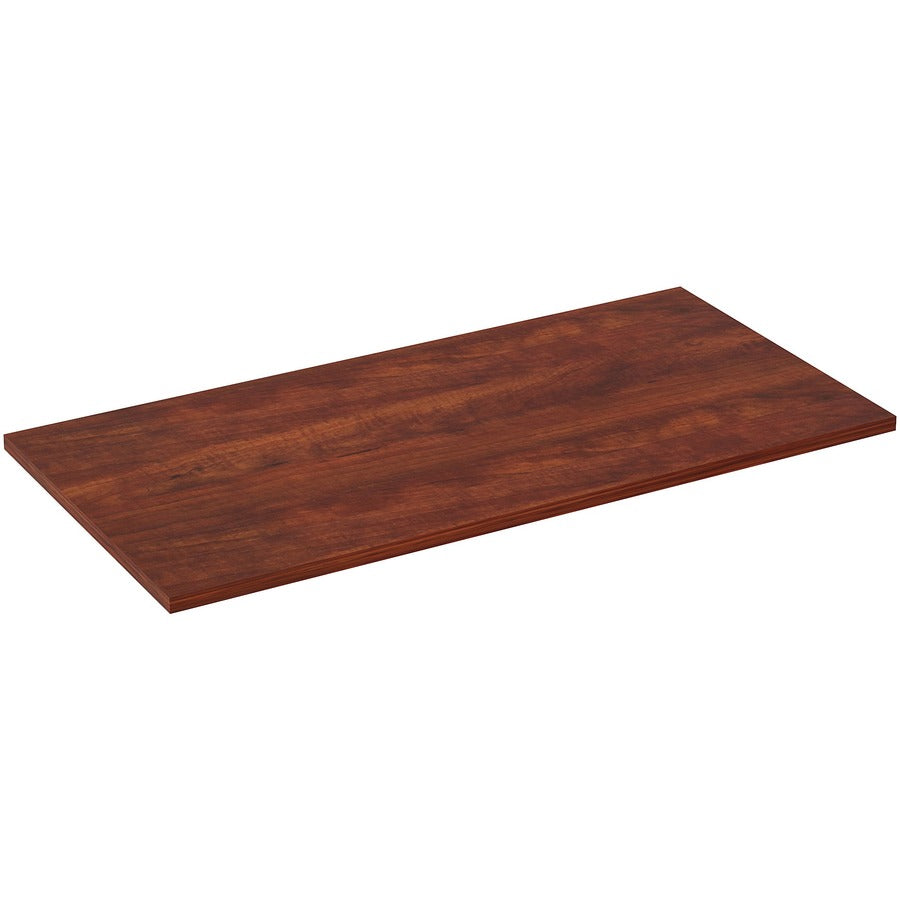 Lorell Training Tabletop, Cherry, Rectangle, Laminated, 48" x 24" x 1", Edge Banded, 1 Each