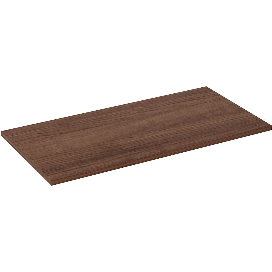 Lorell Relevance Series Tabletop, Walnut, Rectangle, Laminated, 48" x 24" x 1", 1 Each