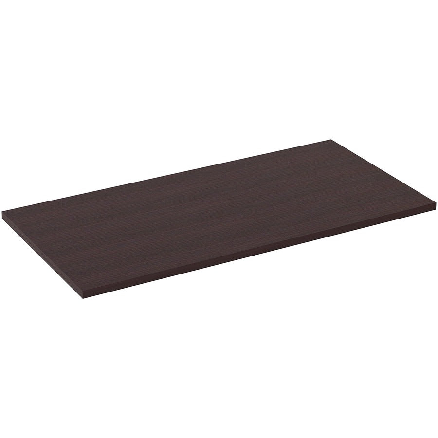 Lorell Training Tabletop, Espresso, Rectangle, Laminated, Adjustable Height, 48" x 24" x 1", Straight Edge, 1 Each