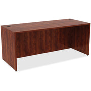 Lorell Essentials Series Rectangular Desk Shell, 29.5" H x 70.9" W x 29.5" D, Metal, Cherry Laminate, 1 Each