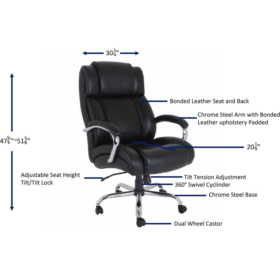 Lorell Big & Tall Chair with UltraCoil Comfort