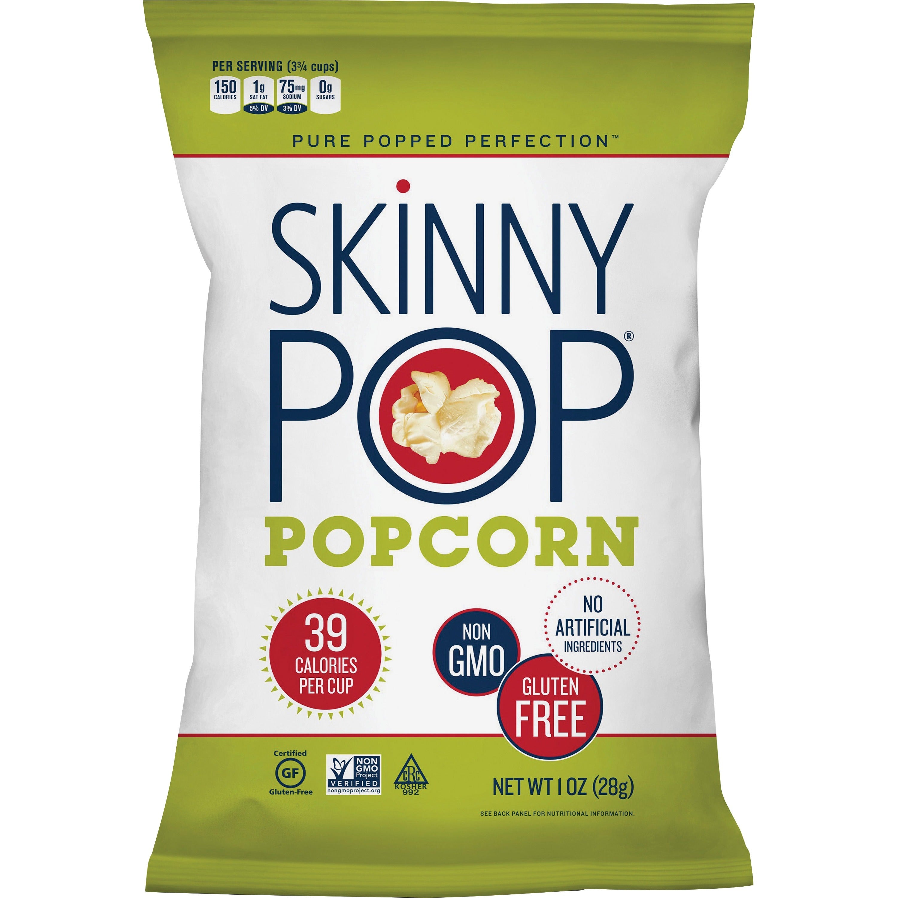 Non-GMO, Gluten-free, Dairy-free, Fat-free, Preservative-free - Original - 1 oz - 12 / Carton