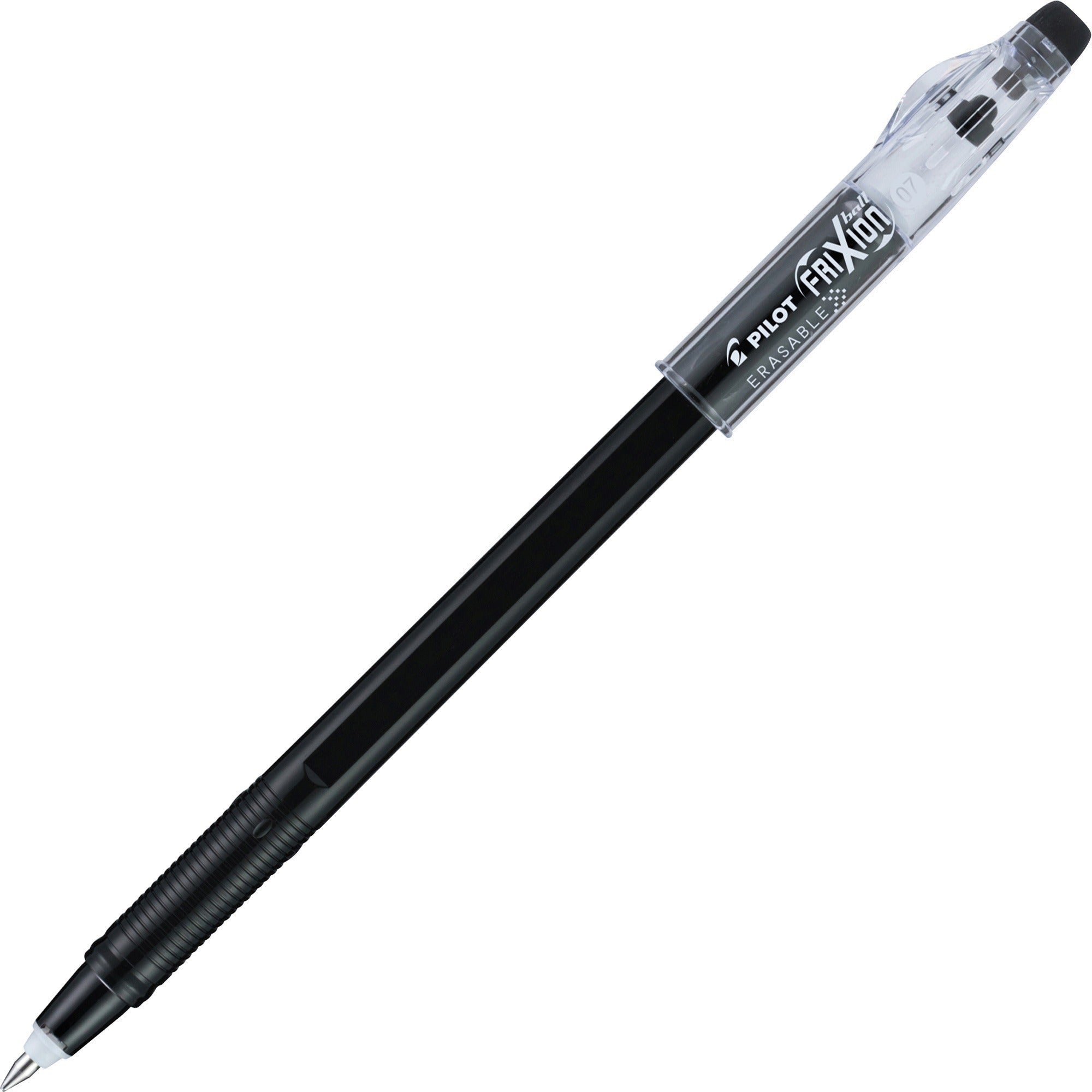 Pilot FriXion Ball Clicker Erasable Gel Ink Pens, Fine Point, Black Ink, 1 Dozen