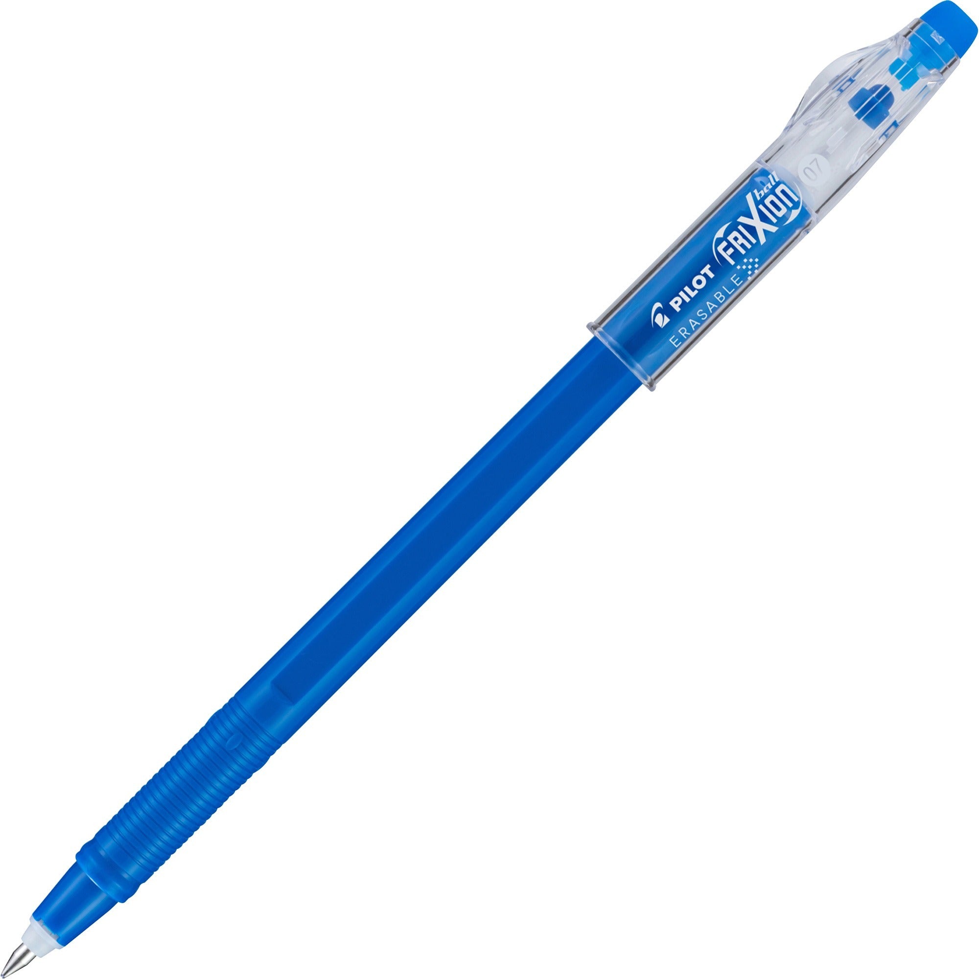 Pilot FriXion Ball Clicker Erasable Gel Ink Pens, Fine Point, Blue Ink, 1 Dozen