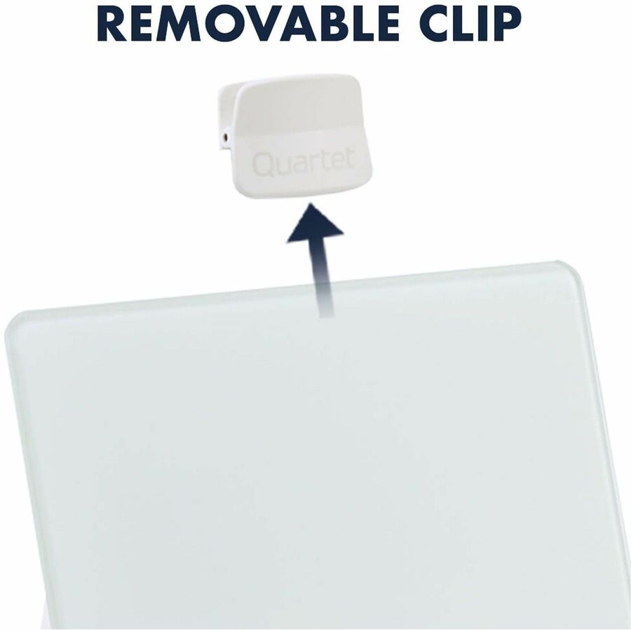 9" (0.8 ft) Width x 11" (0.9 ft) Height - White Glass Surface - Rectangle - Horizontal/Vertical - Magnetic - 1 Each