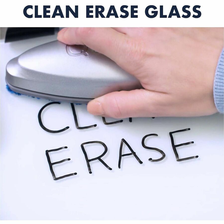 9" (0.8 ft) Width x 11" (0.9 ft) Height - White Glass Surface - Rectangle - Horizontal/Vertical - Magnetic - 1 Each