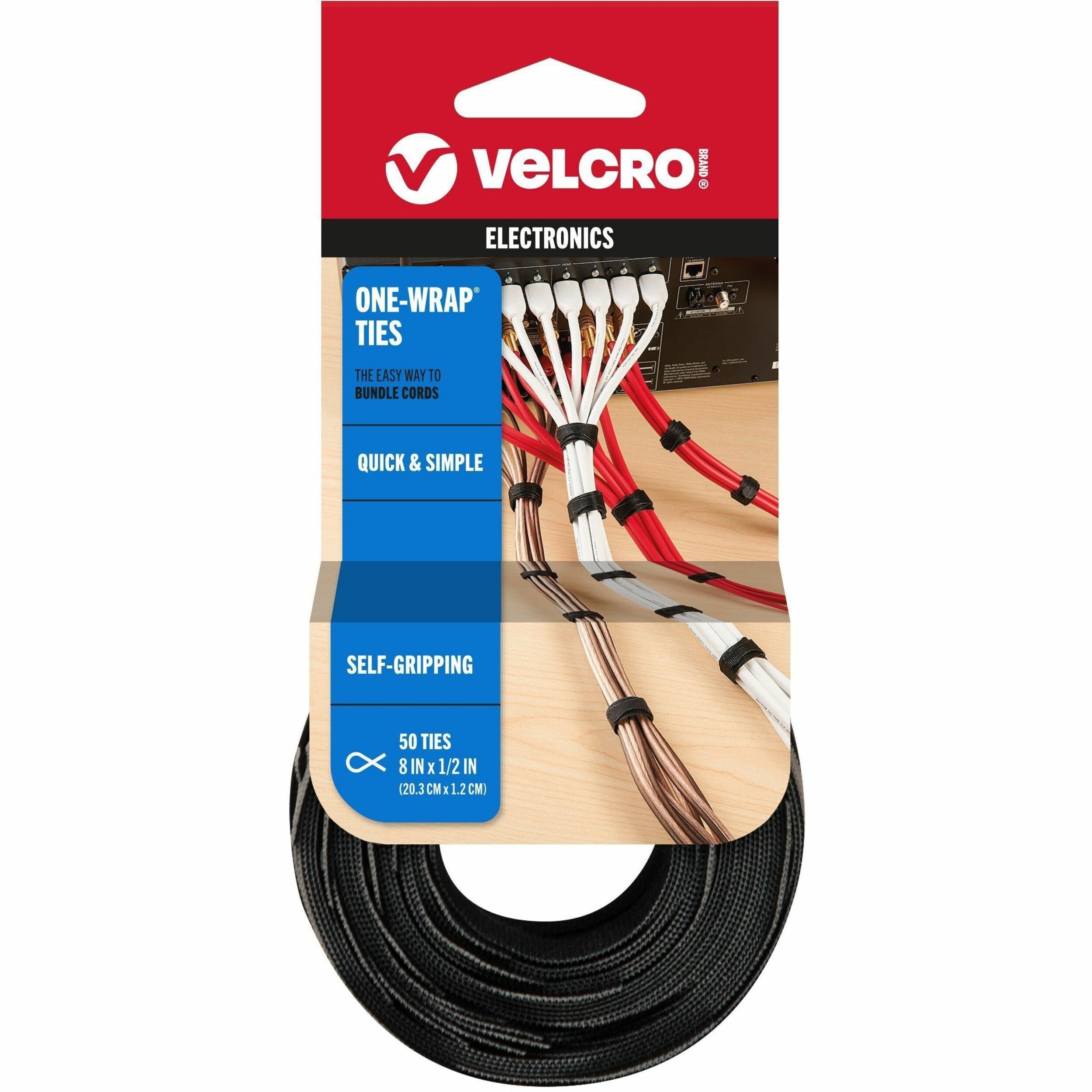 5" Width x 8" Length - Black - 50 / Pack
