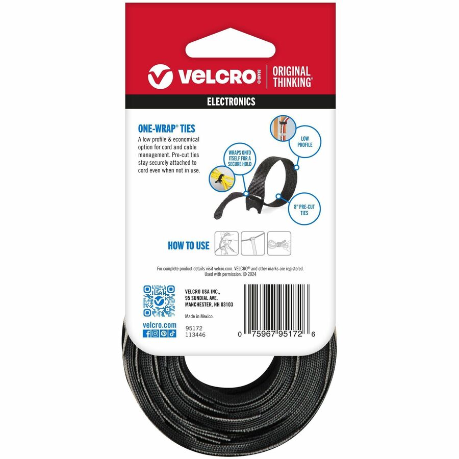 5" Width x 8" Length - Black - 50 / Pack
