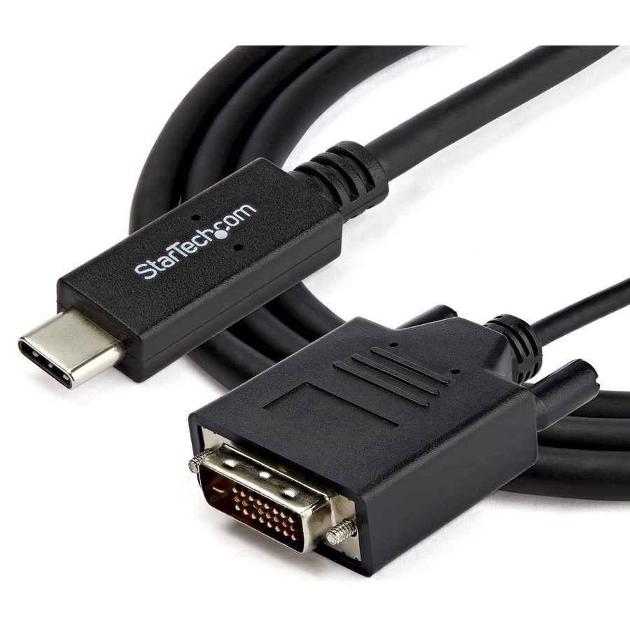 StarTech.com 1m / 3 ft USB-C to DVI Cable - USB 3.1 Type C to DVI - 1920 x 1200 - Black