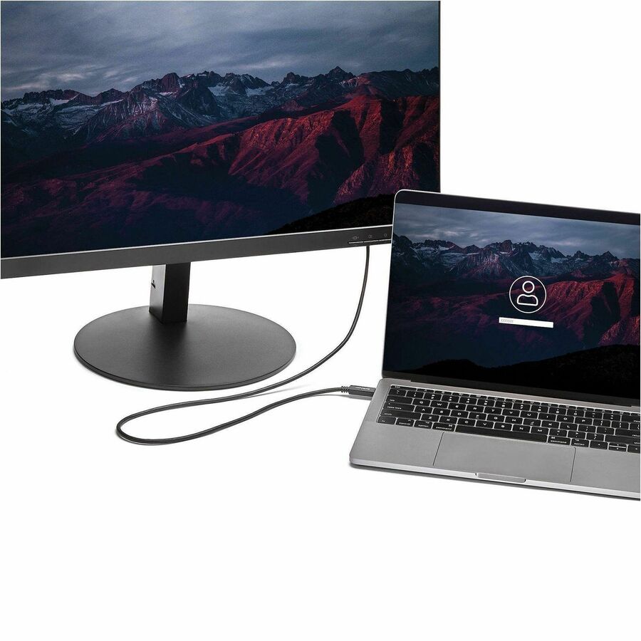 StarTech.com 2m / 6 ft USB-C to DVI Cable - USB 3.1 Type C to DVI - 1920 x 1200 - Black