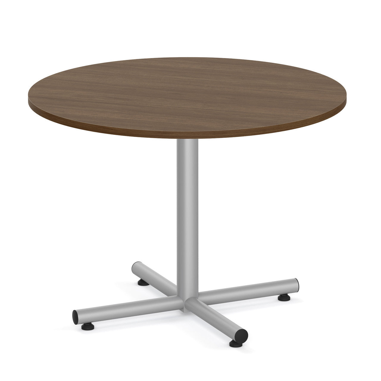 OfficeSource Conference/Multi-Purpose Tables 42" Round Table Top - Requires Base - Modern Walnut