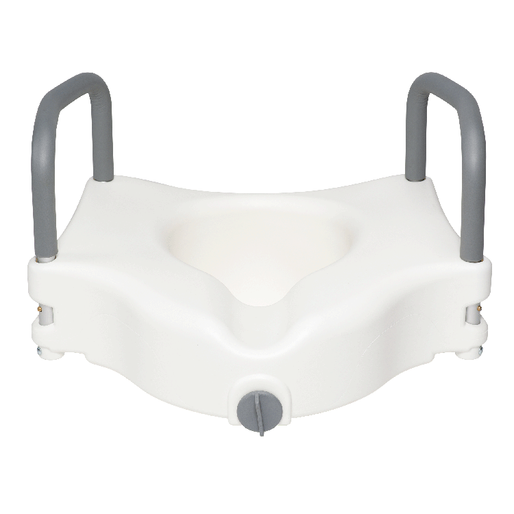 Raised Toilet Seat w/ Arms, Multi, 1 Quantity per Box, 3 Boxes per Case