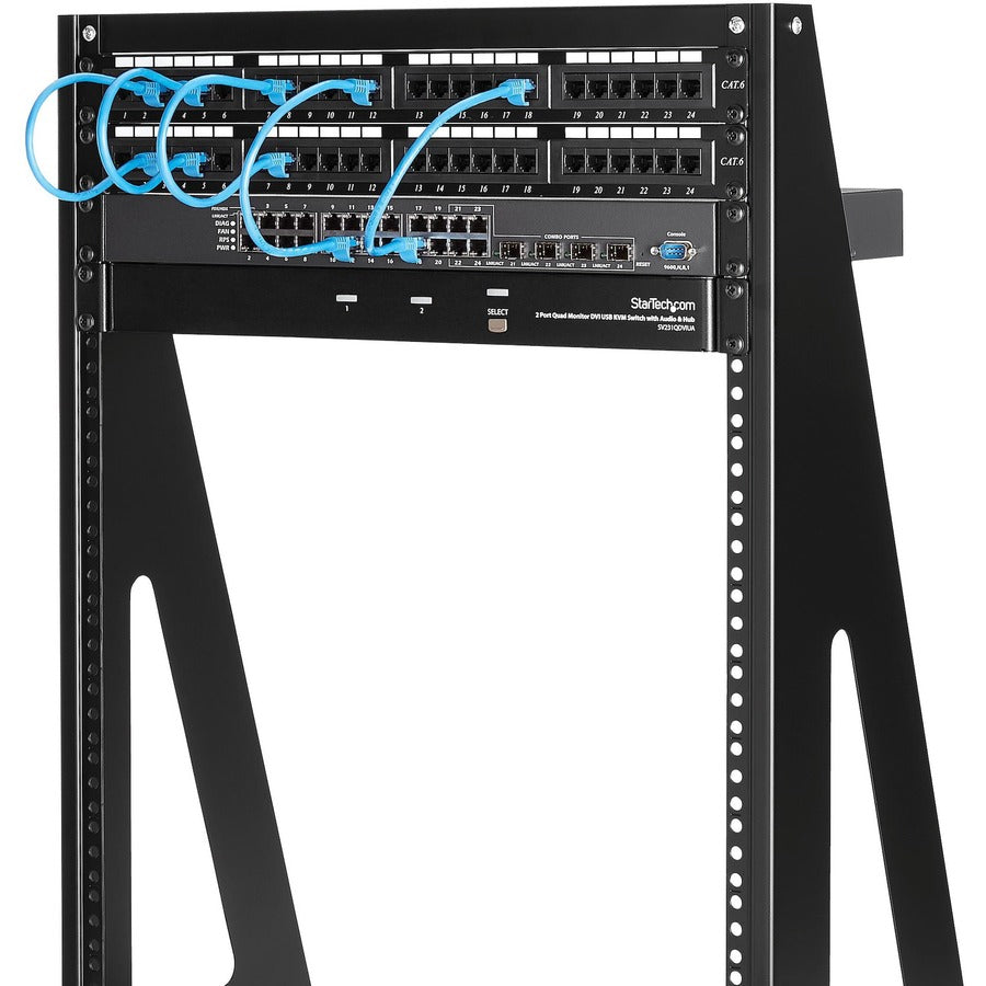StarTech.com Heavy Duty 2-Post Rack - 16U