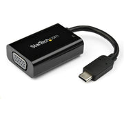StarTech.com USB-C to VGA Adapter with USB Power Delivery - 60 Watts - Black