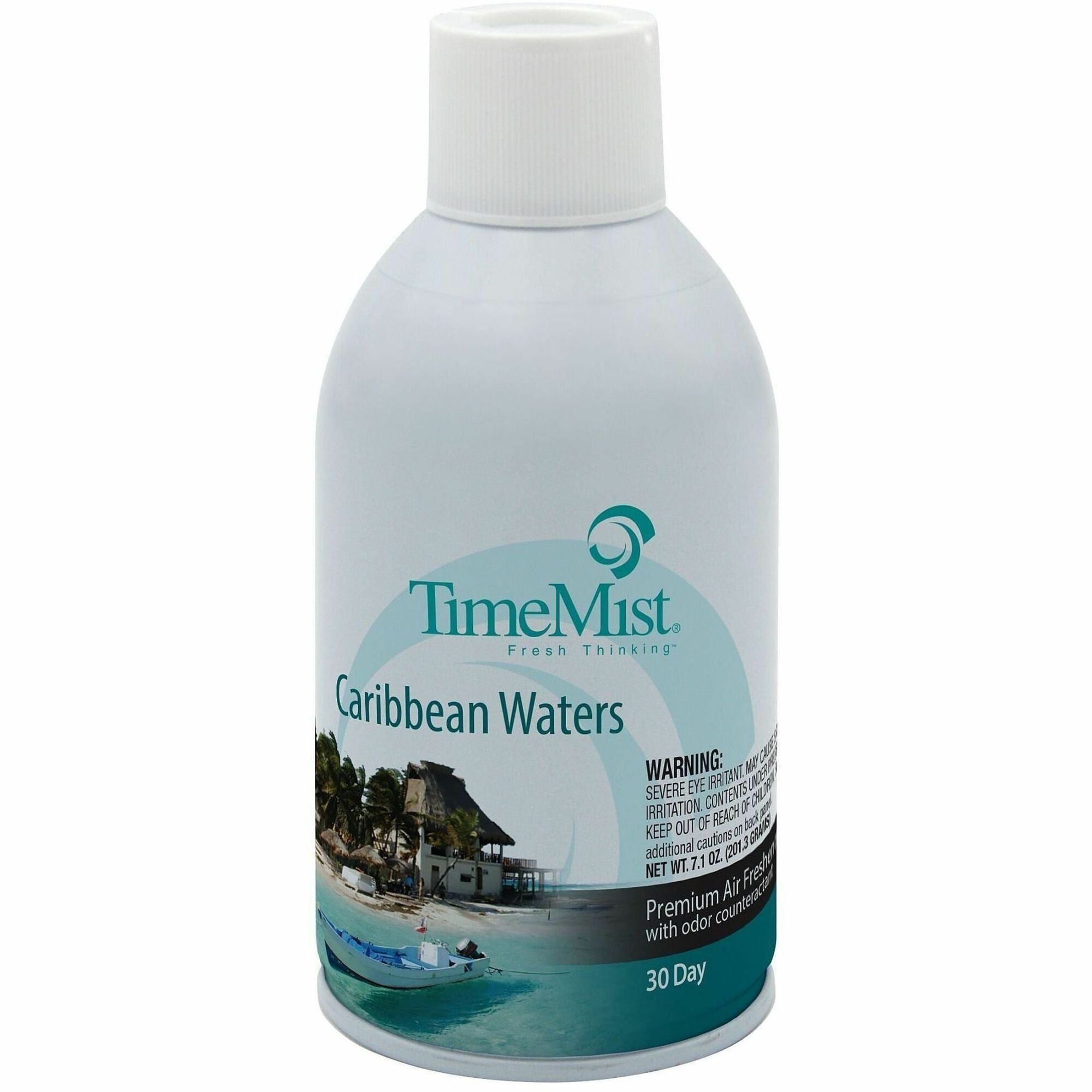 TimeMist Metered 30-Day Caribbean Waters Scent Refill, Spray, 6.6 fl oz, Covers 6000 ft³, 1 Each