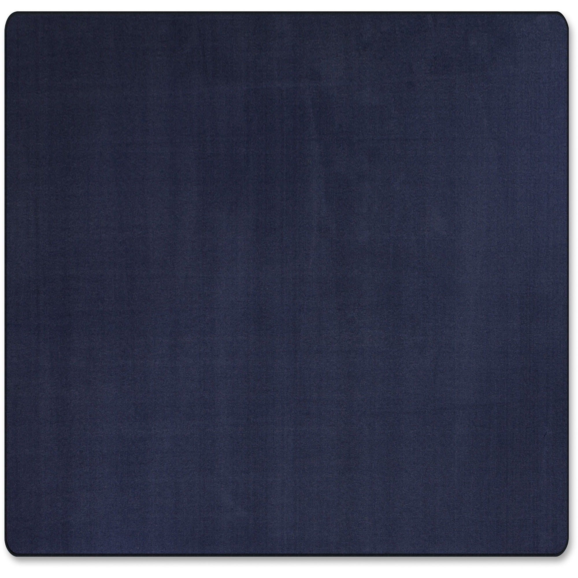 Flagship Carpets Classic Solid Color 6' Square Rug, Navy, Nylon, Traditional Style, 72" x 72", 1 Each