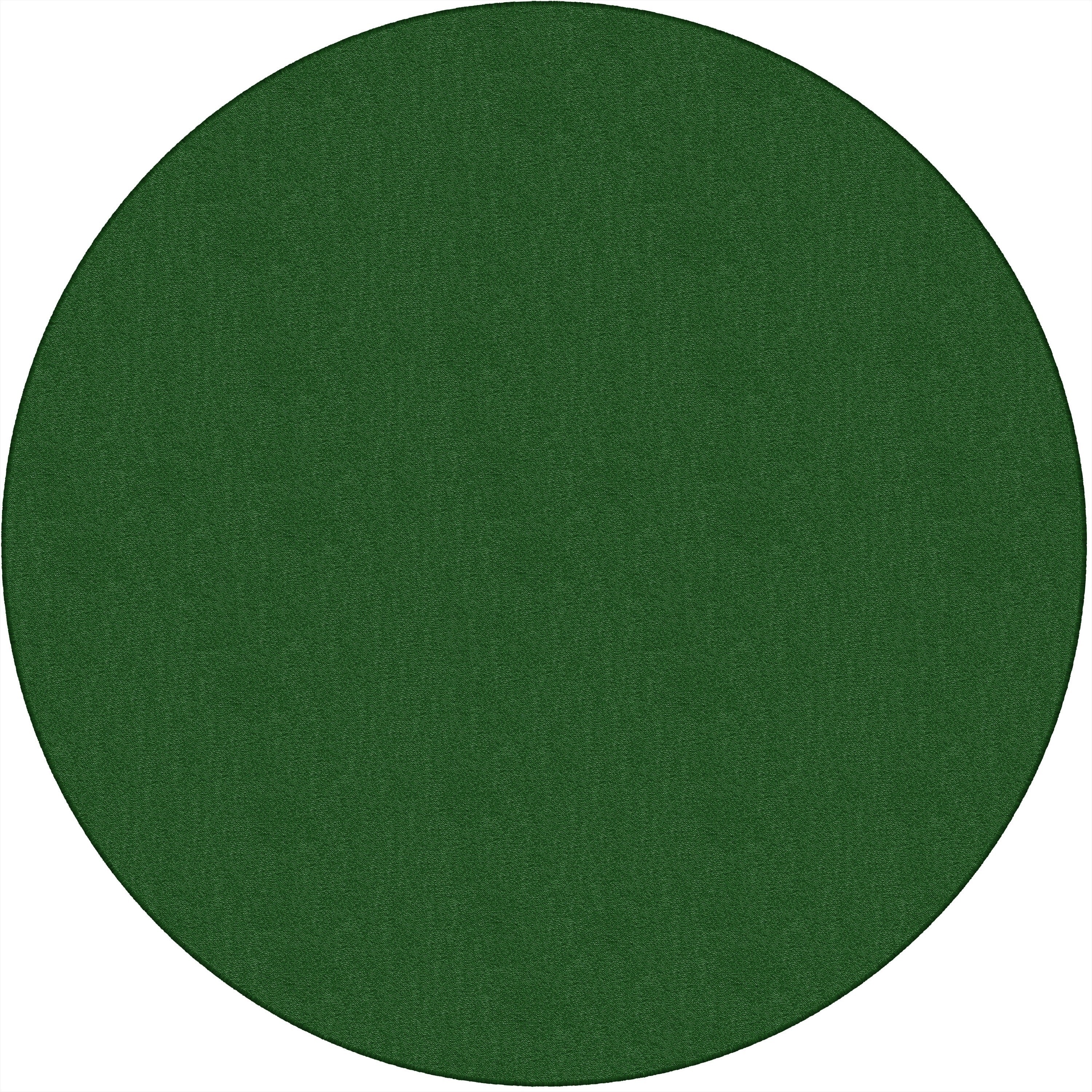 Flagship Carpets Classic Solid Color 6' Round Rug, Clover, Nylon, Traditional Style, 72" Diameter, Circle Shape, 1 Each