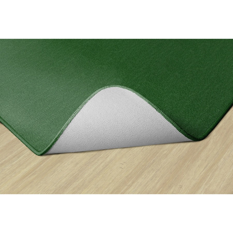 Flagship Carpets Classic Solid Color 9' Rectangle Rug, Clover, Nylon, 72" x 108", 1 Each