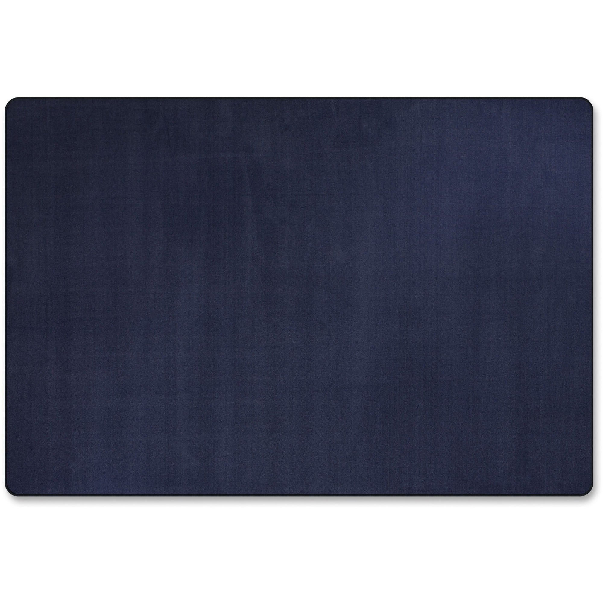 Flagship Carpets Classic Solid Color 12' Rectangle Rug, Navy, Nylon, Traditional Style, 91.20" Length x 12 ft Width, Rectangle, 1 Each