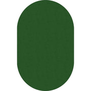 Flagship Carpets Classic Solid Color 12' Oval Rug, Clover, Nylon, Traditional Style, 91.20" Length x 12 ft Width, 1 Each