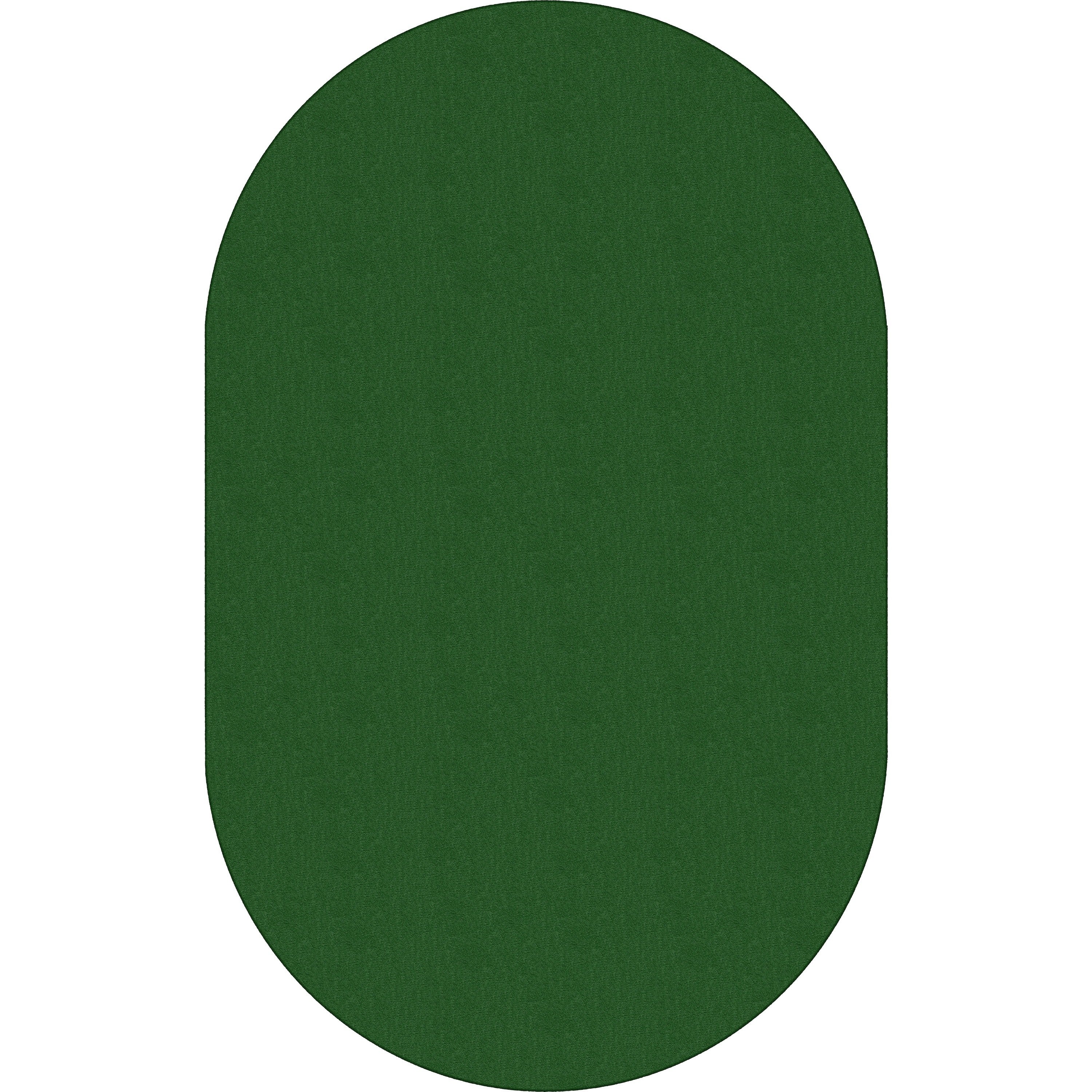 Flagship Carpets Classic Solid Color 12' Oval Rug, Clover, Nylon, Traditional Style, 91.20" Length x 12 ft Width, 1 Each