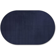Flagship Carpets Classic Solid Color 12' Oval Rug, Navy, Nylon, Traditional Style, 91.20" Length x 12 ft Width, 1 Each