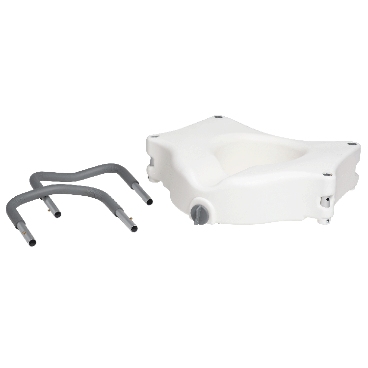 Raised Toilet Seat w/ Arms, Single, 1 Quantity per Box