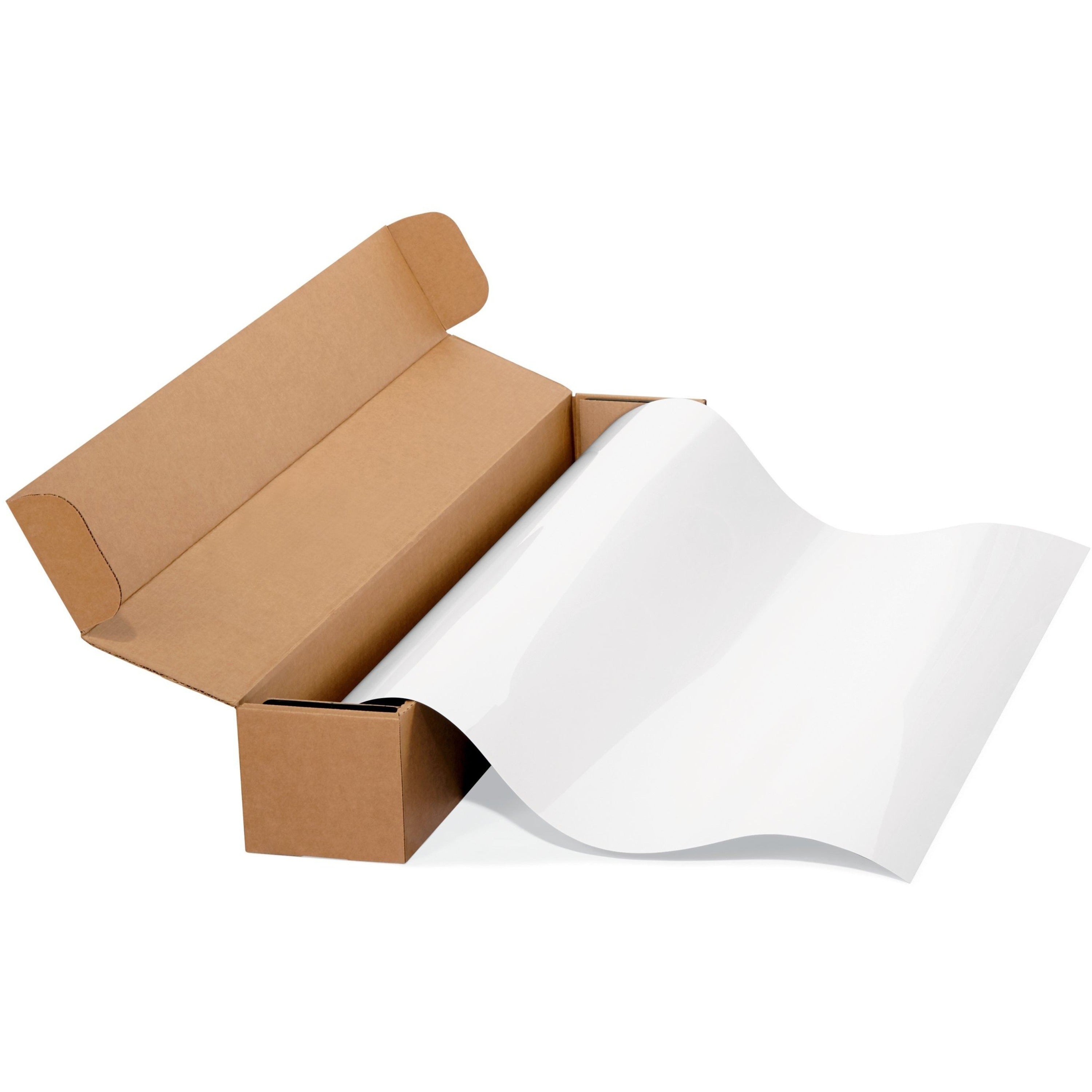 White Surface - 48" (4 ft) Width x 600" (50 ft) Length - White Film - Rectangle - Horizontal/Vertical - Tabletop, Desktop - 1 Each