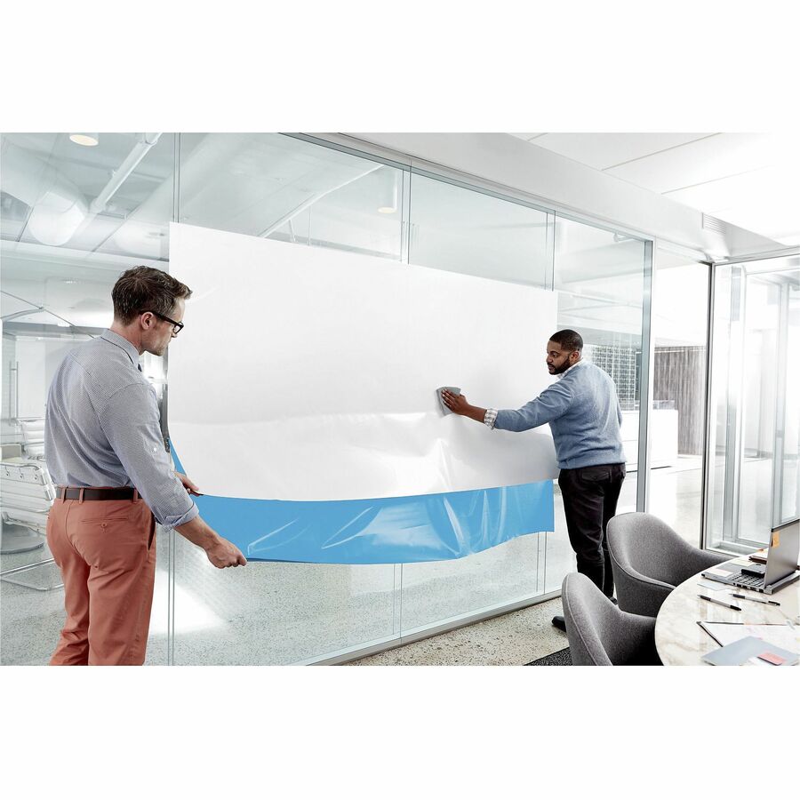 White Surface - 48" (4 ft) Width x 600" (50 ft) Length - White Film - Rectangle - Horizontal/Vertical - Tabletop, Desktop - 1 Each
