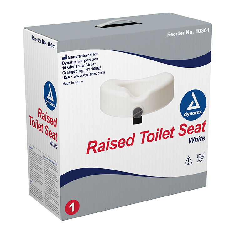Raised Toilet Seat without Arms, Single, 1 Quantity per Box