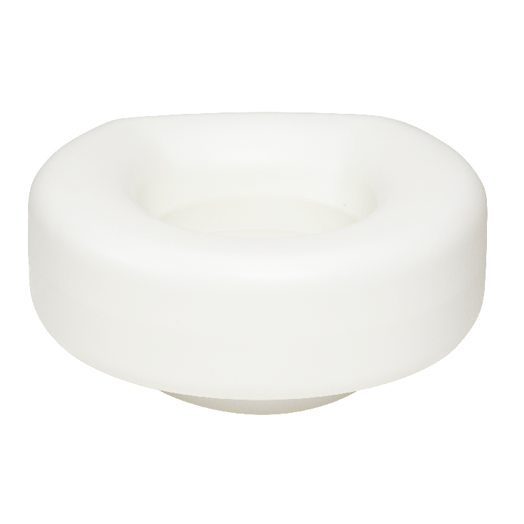 Molded Raised Plastic Toilet Seat, Single, 1 Quantity per Box