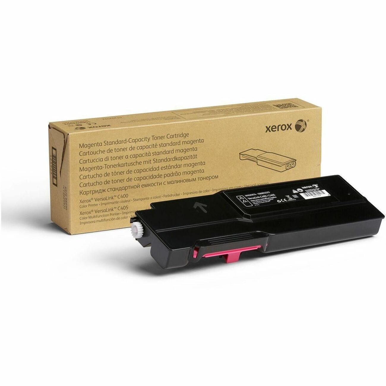 Xerox Original Standard Yield Laser Toner Cartridge, Magenta, 1 Each, 2500 Pages
