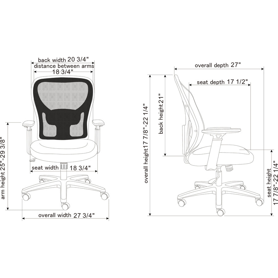 Lorell Mid-back Task Chair