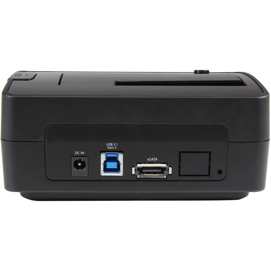 StarTech.com Drive Dock SATA/600 - USB 3.1 Type B, eSATA Host Interface - UASP Support External - Black