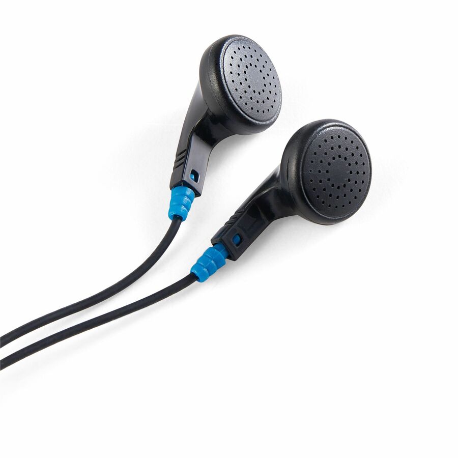 Stereo - Mini-phone (3.5mm) - Wired - Earbud - Binaural - Black - 1 Each