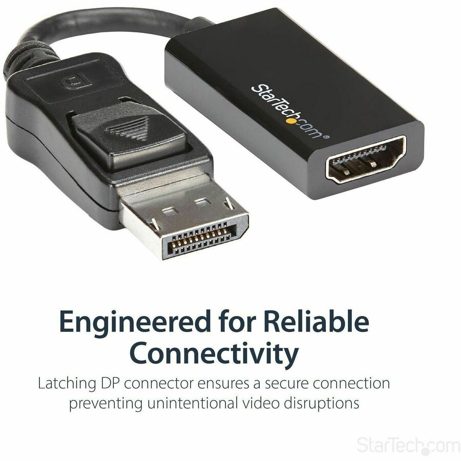 StarTech.com DisplayPort to HDMI Adapter - 4K DP to HDMI Converter - UHD 4K 60Hz