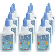 Sparco Washable School Glue, White, 1.25 fl oz Bottles, 12 per Box