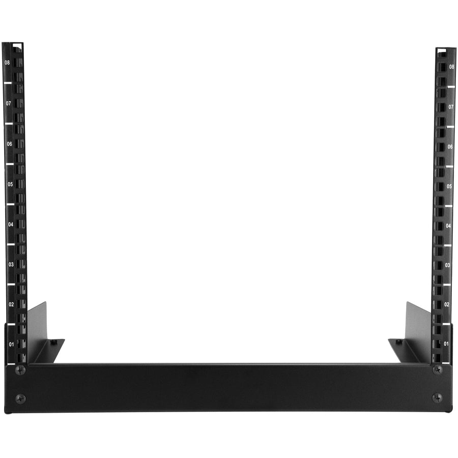 StarTech.com 8U Desktop Rack - 2-Post Open Frame Rack - 19in Open Frame Desktop Rack - 8U