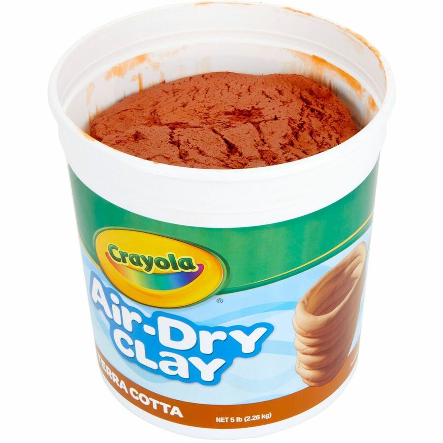 Crayola Air-Dry Clay, Terra Cotta, 5 lb, 1 Each