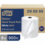 1 Ply - 7.70" Width x 900 ft Length - 7.30" Roll Diameter - 1 1/2" Core - White - Paper - 6 Rolls Per Container - 6 / Carton