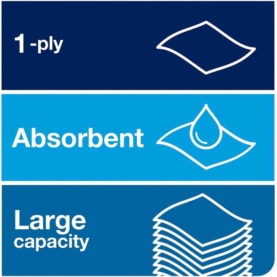 1 Ply - 7.70" Width x 900 ft Length - 7.30" Roll Diameter - 1 1/2" Core - White - Paper - 6 Rolls Per Container - 6 / Carton