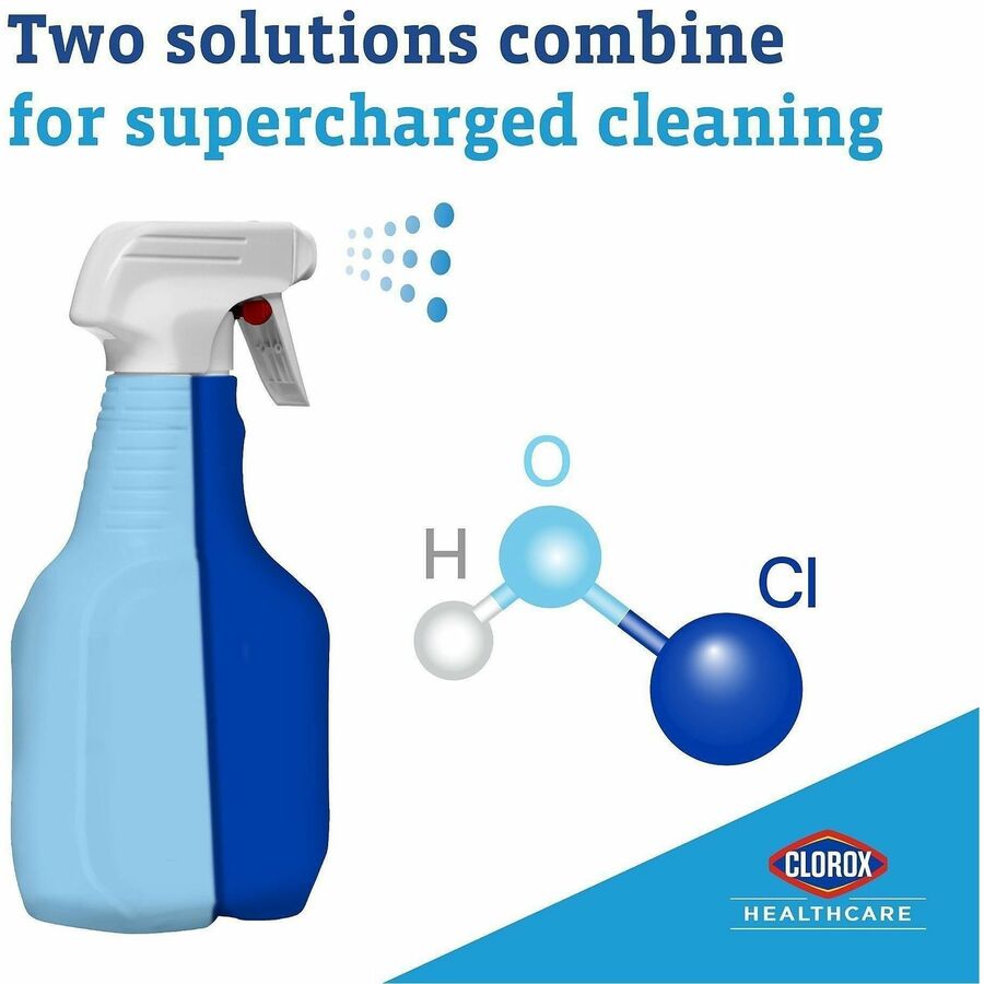 Clorox Healthcare Fuzion Cleaner Disinfectant Spray, Ready-To-Use, Low Odor, Odor Neutralizer, Translucent Bottle, 32 fl oz (1 quart), 1 Each