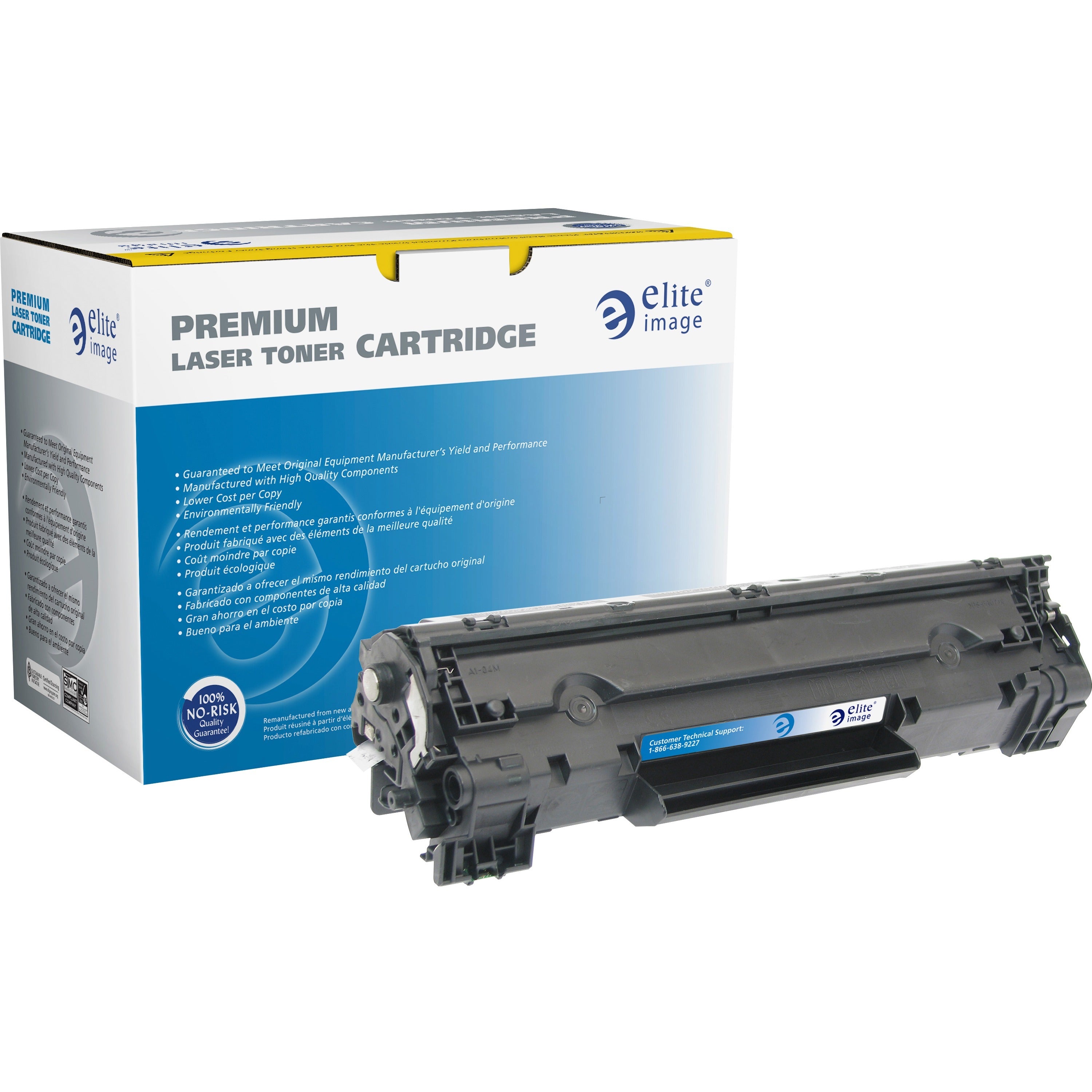 Elite Image Remanufactured Laser Toner Cartridge 137 - Black - 1 Each