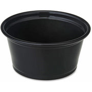 Genuine Joe 2 oz Black Polystyrene Portion Cups, 50/Bag, 50/Carton