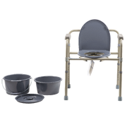 Folding Bedside Commode, Multi, 1 Quantity per Box, 4 Boxes per Case