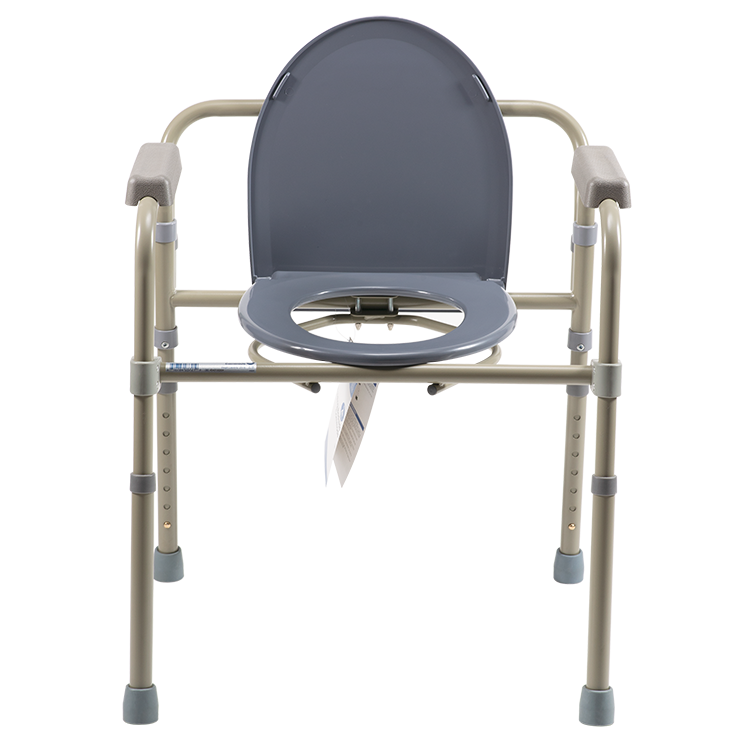 Folding Bedside Commode, Multi, 1 Quantity per Box, 4 Boxes per Case