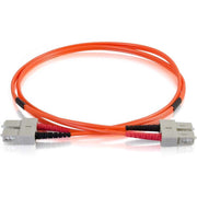 C2G Duplex Fiber Patch Cable - 6.56 ft Fiber Optic Network Cable - First End: 2 x SC Network - Male - Second End: 2 x SC Network - Male - Patch Cable - Orange - 1 Each